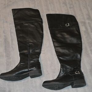 American Rag Black Over the Knee Boots Wide Calf Boots Size 8